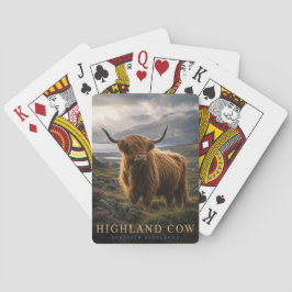 Baraja De Cartas Vaca de las Tierras Altas Tierras Altas Escocesas 