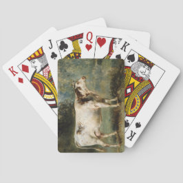 Baraja De Cartas Vaca en un paisaje rural (animal de granja)