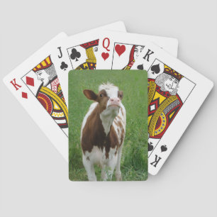 Baraja De Cartas Vaca lechera en la granja