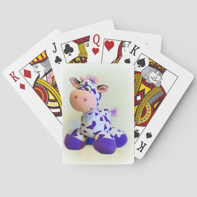 Baraja De Cartas Vaca Morada (Reverso)