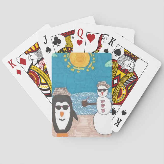 Baraja De Cartas Vacaciones de navidades (Reverso)