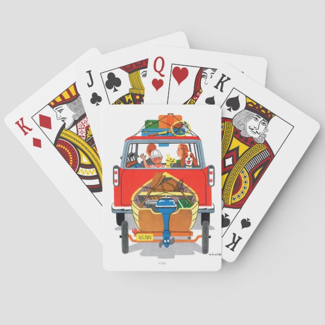 Baraja De Cartas Vacaciones de verano (Reverso)