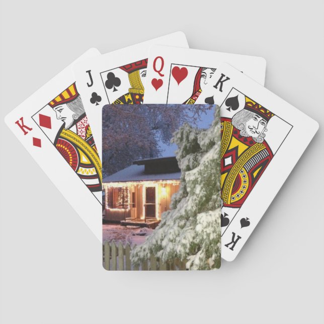 Baraja De Cartas Vacaciones en High Sierra (Reverso)