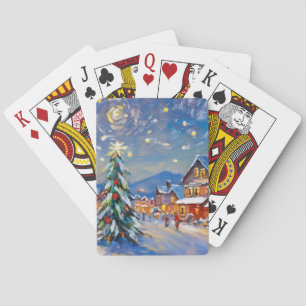 Baraja De Cartas Vacaciones en Winter Village