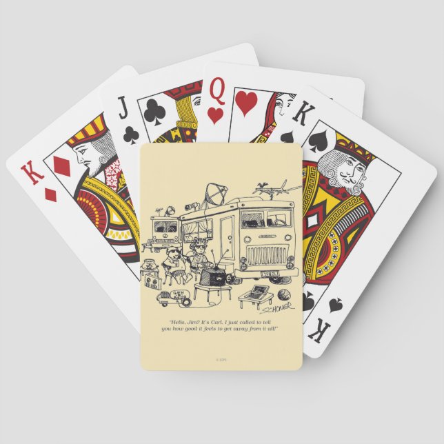 Baraja De Cartas Vacaciones familiares (Reverso)