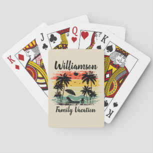 Baraja De Cartas Vacaciones familiares personalizadas