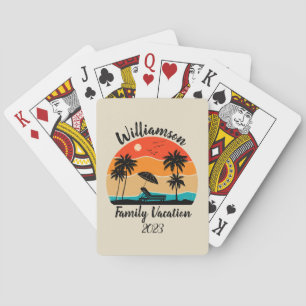 Baraja De Cartas Vacaciones familiares personalizadas