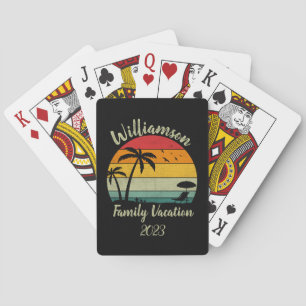 Baraja De Cartas Vacaciones familiares personalizadas