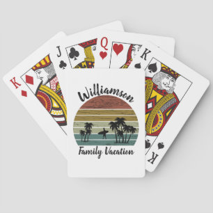 Baraja De Cartas Vacaciones familiares personalizadas