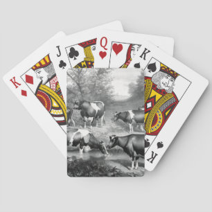 Baraja De Cartas Vacas francas de Holstein