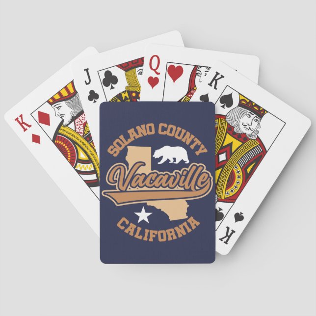 Baraja De Cartas Vacaville, California (Reverso)