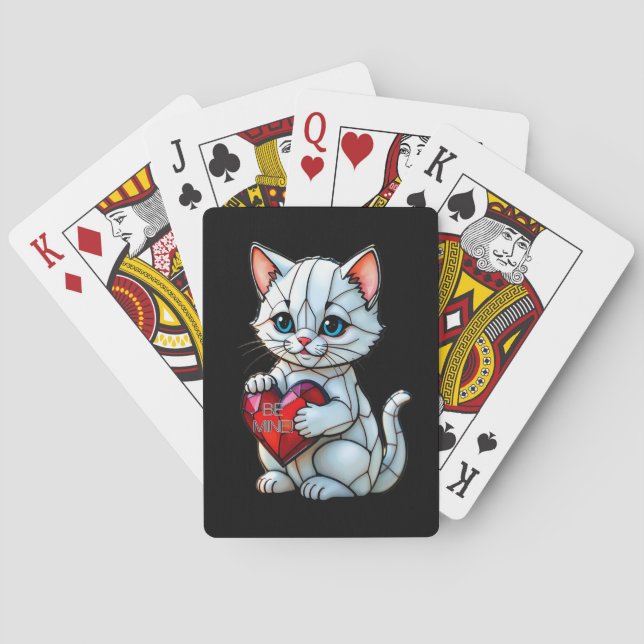 Baraja De Cartas Valentine Kitty (Reverso)