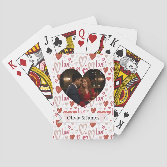 Baraja De Cartas Valentines Day Poker Cards (Reverso)