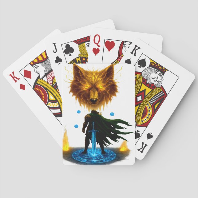 Baraja De Cartas Valiant Knight Battle Ready (Reverso)