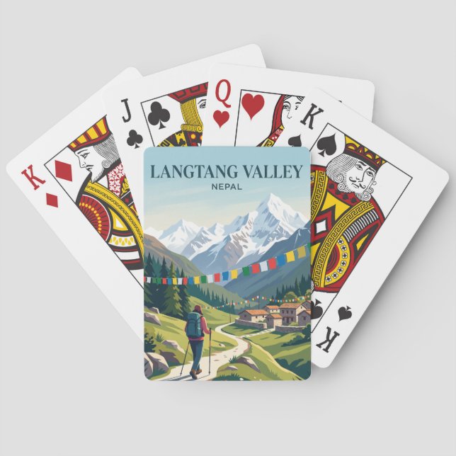 Baraja De Cartas Valle de Langtang Nepal (Reverso)