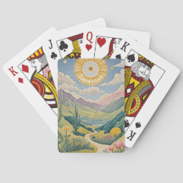 Baraja De Cartas Valle Tranquilo: Paisaje Pastel