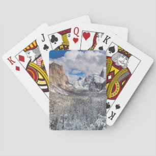 Baraja De Cartas Valle Yosemite en la nieve