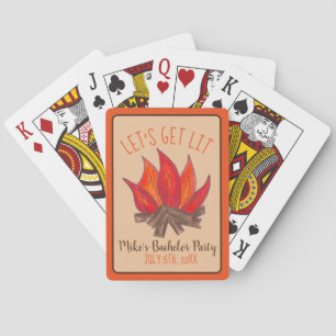 Baraja De Cartas Vamos a Encender la Fiesta de Soltero Despedida de