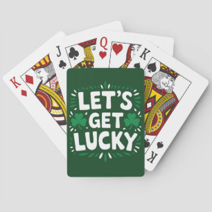Baraja De Cartas Vamos a tener suerte, Shamrock Funny St Patrick's 