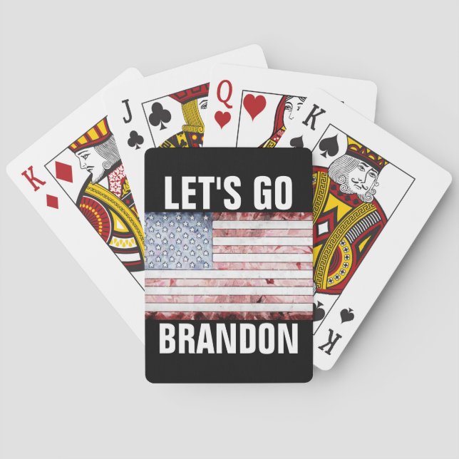 BARAJA DE CARTAS VAMOS BRANDON A JUGAR TARJETAS (Reverso)