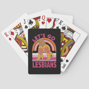 Baraja De Cartas Vamos Lesbianas LGTB Orgullo Mes Vaquera