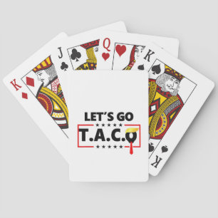 Baraja De Cartas Vamos TACO Trump 4 De Julio Amantes De Tacos