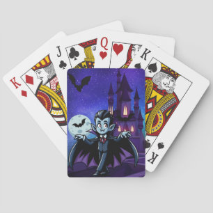 Baraja De Cartas Vampión de Halloween, caprichoso