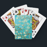 Baraja De Cartas VAN GOGH Almond Blossoms<br><div class="desc">"van gogh", vincent, "almendras flor", flores, "cuadro famoso", vintage, "fine art", floral, azul</div>