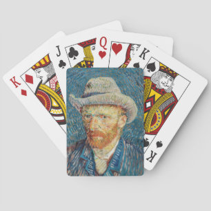 Baraja De Cartas Van Gogh - Autorretrato con un sombrero de fieltro