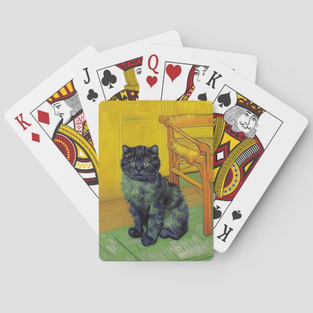 Baraja De Cartas Van Gogh Black Cat (Reverso)