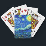 Baraja De Cartas van gogh - noche estrellada<br><div class="desc">El famoso cuadro de Van Gogh,  "La noche estrellada". Durante su estancia en el asilo de Saint Remy en los años 80,  van Gogh describió las colinas onduladas y los cipreses que veía desde su ventana.  Digitalmente mejorado por PixDezines.  Copyright © 2008-2020 PixDezines™. Todos Los Derechos Reservados.</div>