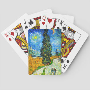 Baraja De Cartas Van Gogh Road with Cypress and Star