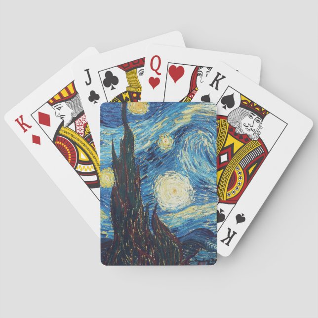 Baraja De Cartas Van Gogh Starry Night Classic Impresionsionist Art (Reverso)