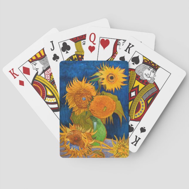 Baraja De Cartas Van Gogh Sunflowers (Reverso)