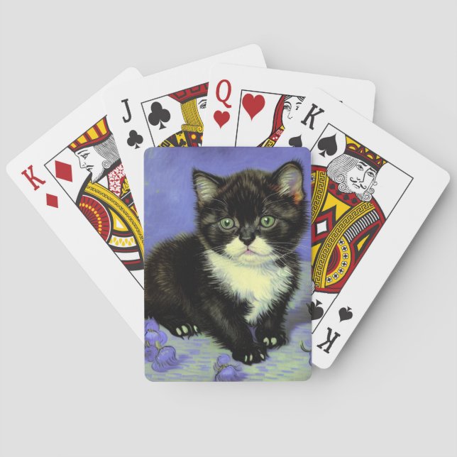 Baraja De Cartas Van Gogh Tuxedo Kitten (Reverso)