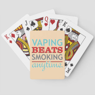 Baraja De Cartas Vaping golpea a fumar en cualquier momento