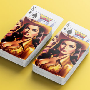 Baraja De Cartas Vaqueiras Retro Hermosas