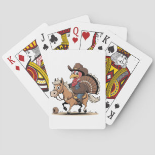 Baraja De Cartas Vaquera cocida occidental turca de acción de graci