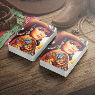 Baraja De Cartas Vaquera Tatuada Vintage