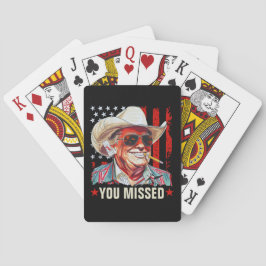 Baraja De Cartas Vaquero de Trump Occidental | Extrañaste a Trump 2