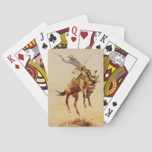 Baraja De Cartas Vaquero en un caballo desbocado #2 de Edward Borei