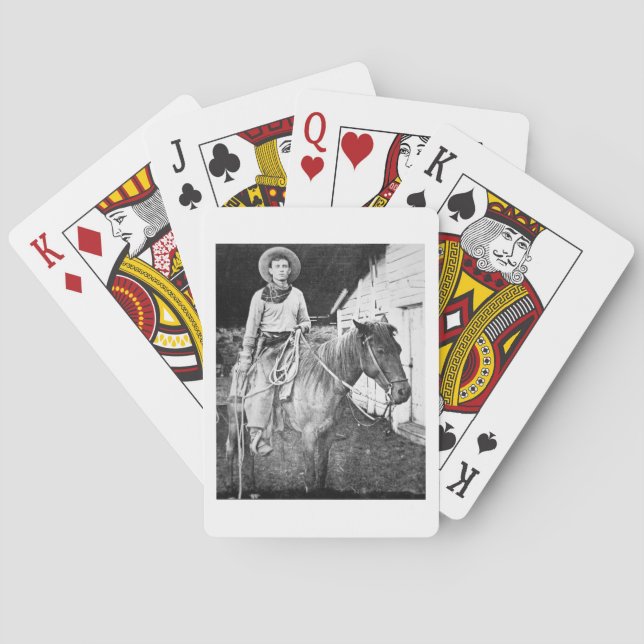 Baraja De Cartas Vaquero estadounidense en Kansas, c.1880 (foto de  (Reverso)