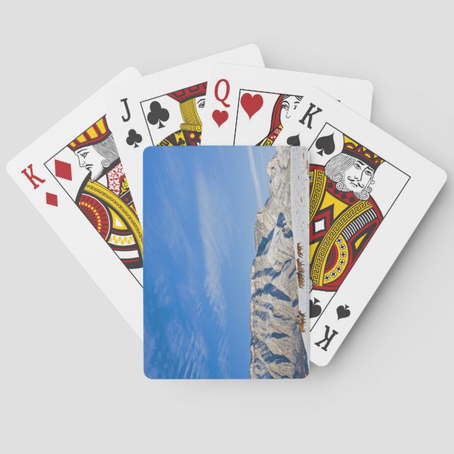 Baraja De Cartas Vaqueros con manada de caballos (Reverso)