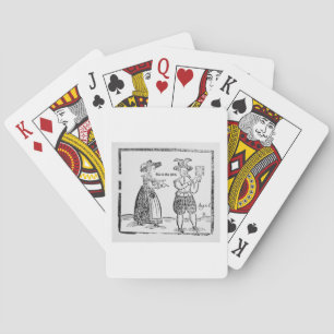 Baraja De Cartas Vayan a las guerras, ilustracion de un panfleto sh