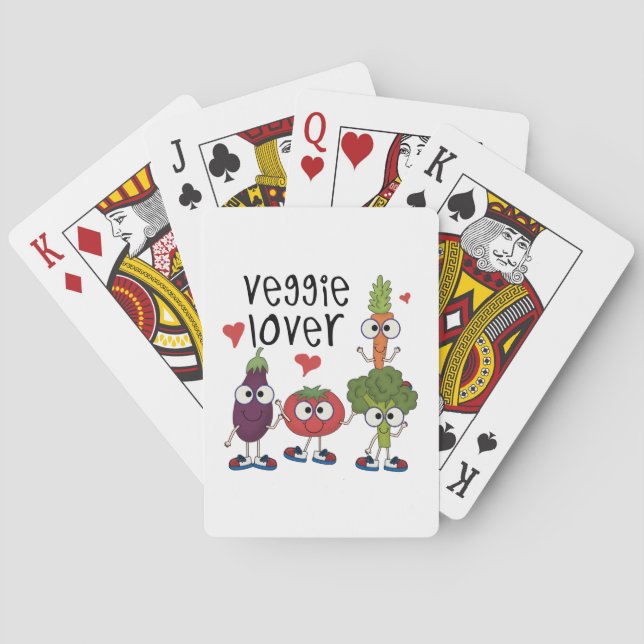Baraja De Cartas Veggie Lover (Reverso)
