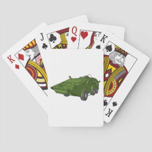 Baraja De Cartas Vehículo militar blindado verde