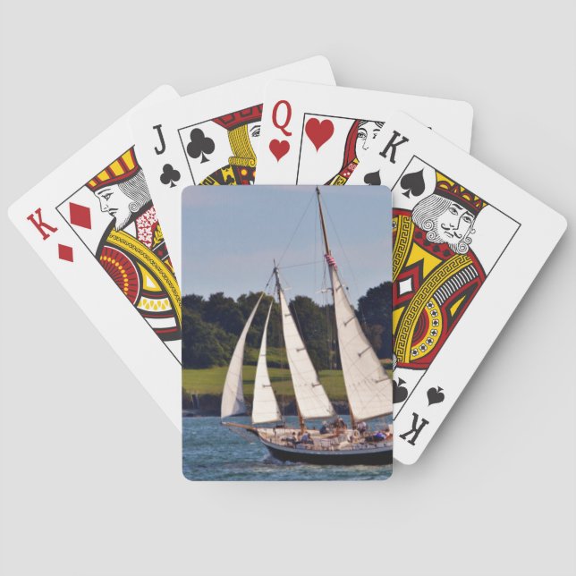 Baraja De Cartas Vela en Newport, Rhode Island, EE. UU. (Reverso)