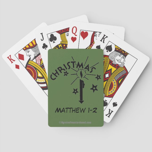 Baraja De Cartas Vela navidad (Reverso)