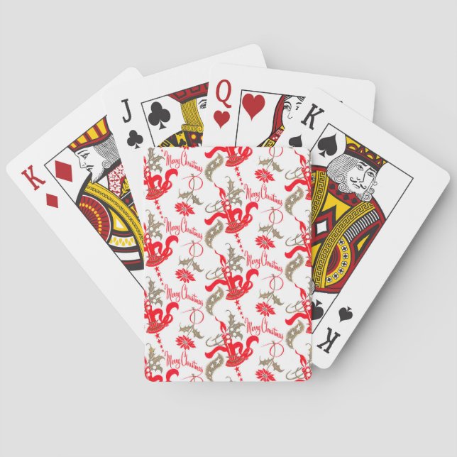 Baraja De Cartas Velas navideñas Fallage Vintage (Reverso)