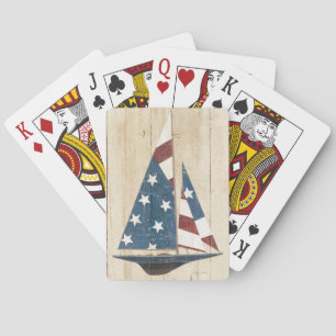 Baraja De Cartas Velero con la bandera americana